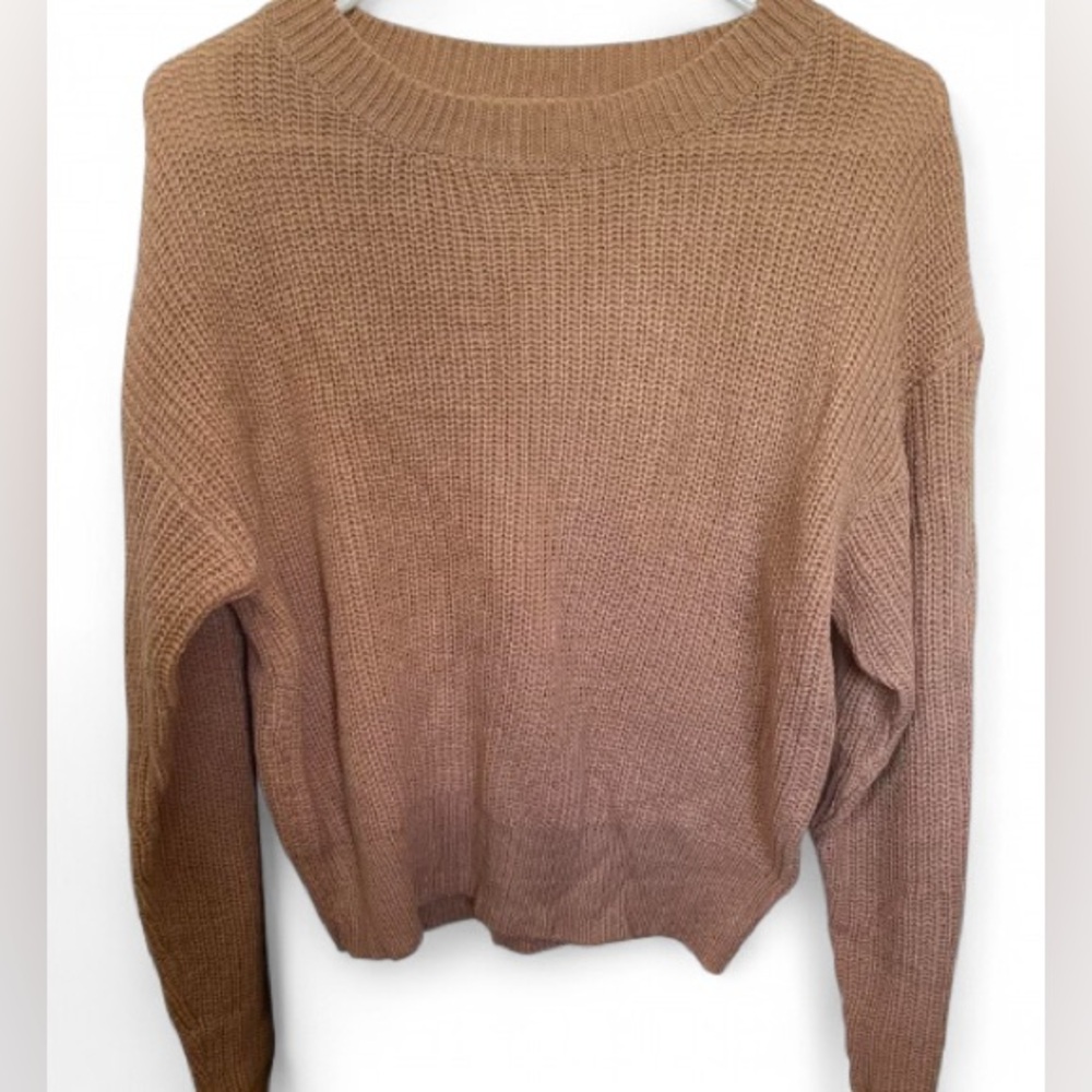 Women’s SHEIN Tan Long Sleeve Sweater